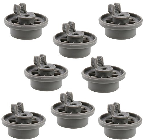 First4Spares Premium Lower Basket Wheel Clips for Bosch, Neff & Siemens Dishwashers - Pack of 8