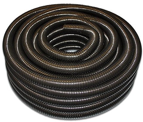 Tricoflex 40mm Corrugated Black PVC Flexible Pond Hose & Ducting - 20 Metre Length - Premium Brand