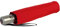 Knirps Regenschirm Slim Duomatic - klein und leicht mit Auf-Zu Automatik - red