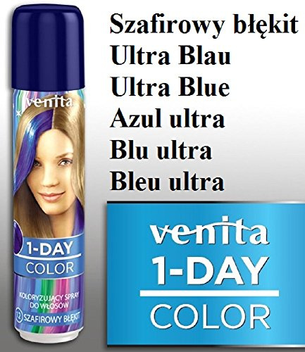 VENITA 1-Day Color Farbspray Saphirblau, 50ml