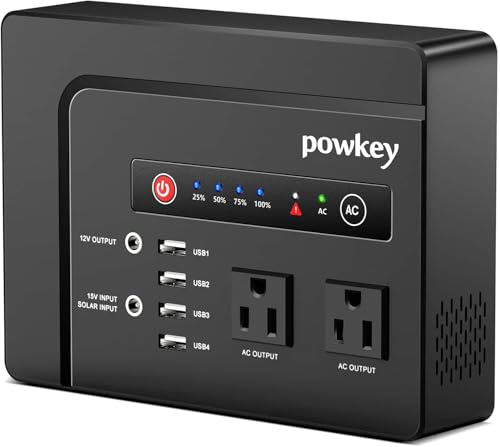 powkey 200W Portable Power Bank with AC Outlet 120V, 146Wh Power Station