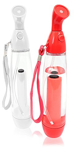 Vaporisateur d’eau Com-Four - 80 ml - En différents couleurs 02 Stück - rot/weiß