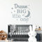 Wall Designer Wandtattoo, Motiv Dream Big Little One, für Kinderzimmer Large (580 x 570mm) Silber