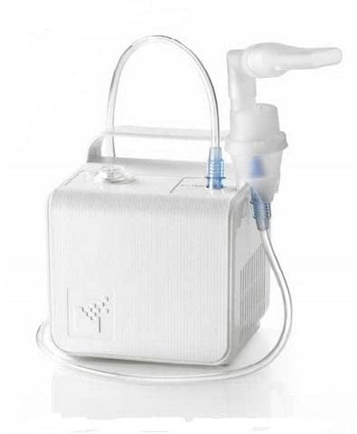 Air Liquide Healthcare, SOFFIO CUBE, Apparecchio per Aerosolterapia per il Trattamento delle Basse Vie Respiratorie, Leggero e Compatto, Adatto per Adulti e Bambini, Trattamento Sicuro ed Efficace