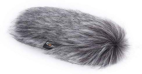 comica CVM-MF2 Outdoor Microphone Furry Windscreen Muff Professional Wind Cover Compatible with CVM-V30 LITE Shotgun Video Microphone