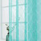MIULEE Gardinen Vorhang Wohnzimmer 2er Set mit Ösen Transparente Vorhänge Stores gardinen mit kräuselband Stickerei Ösenschal Fensterschal Dekoschal für Schlafzimmer 175 x 140cm (H x B) See Blau
