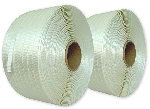 2 Rollen gewebtes Umreifungsband Textil 25 mm - 500 m