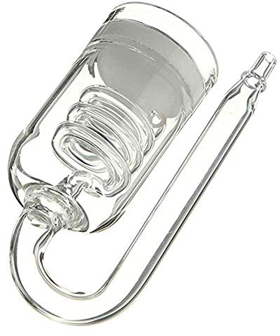 yeemeen Difusor de CO2, Tubo Acuario CO2 difusor, 60~300L Plantas del Tanque atomizador solenoide Regulador Musgo, CO2 atomizador Espiral de Cristal, Forma de U, Ventosa para Tubos
