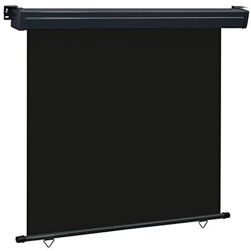 vidaXL Tenda Laterale per Terrazzo 160x250 cm Nera