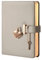 CAGIE Diary with Lock and Key,Heart-shaped Combination Lock,Lock Journal for Girls,Leather Jounal Personal Organizers, Girl Secret Notebook,5.3x7 inches