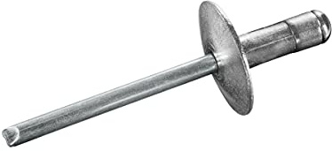 GOEBEL® - 250 x Mehrbereichsblindnieten Aluminium/Stahl (Ø x L) 4,8 x 10,0 mm - Großkopf Niete - Großkopf Blindniete - Mehrbereich Blindniete - Mehrbereichsniete - Mehrbereich Niete - MULTI