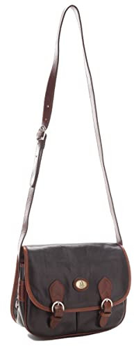 D&D - Vintage Briefträger Damen (Schwarz - Braun)