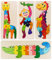 Wooden Jigsaw Puzzles for Toddlers, Dinosaur Animals Puzzles for Kids 1 2 3 Year Old Montessori Educational Games Shape Number Early Learning Toys Gift for Boys Girls