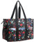 ABAMERICA Krankenschwestertasche für die Arbeit, Stilltasche, mehrere Taschen, wasserdicht, mit Reißverschluss, klinische Tasche für Stillstudenten, B01 Krankenschwester Medical Floral, Large