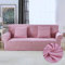 ZAHHYG Housse canape Dangle Rose Foncé Élégant Housse de Canapé avec Accoudoirs Universelle Housse de Canape Antidérapante Housse Protection 1 Place (90cm-140cm)