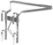 I-Shaped Ladder Stand Off Universal Industrial Ladder Standoff Aluminum Ladder Stay Downpipe Ladder Accessories Rubber Bumper Increased Stability and Security Used On Any Flat Surface or Wall