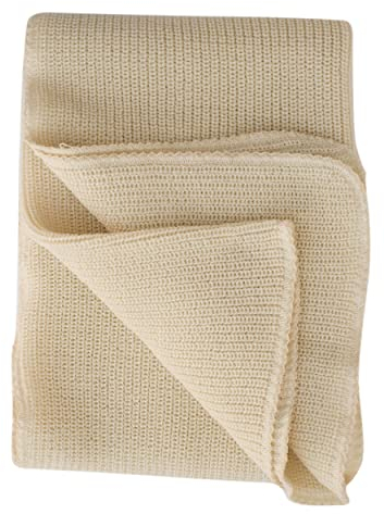 Lilano, Dicke Baby Decke, 100% Wolle (kbT), 90x85 cm (Natur)