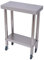 Arbeitstisch Edelstahltisch mit Rollen Beistelltisch Edelstahl Catering Arbeitstisch, Zubereitungstisch Gewerbliche Arbeitstisch, 4 Verstellbare Füße | EU Stock (60 x 45 x 85 cm)