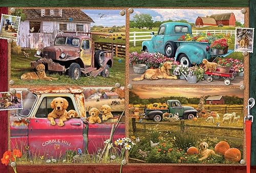 Cobble Hill 2000 Teile Puzzle – It's a Dog's Life – Musterposter im Lieferumfang enthalten