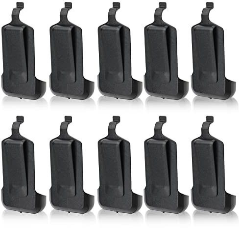 10 Pack Original Walkie Talkie Belt Clip Compatible with Two Way Radio WLN KD-C1 Retevis RT22 Zastone X6 LUITON LT-316 NKTECH NK-U1 Baofeng T20 Zeadio ZS-B1 TIDRADIO TD-M8 RADTEL RT-10 RADIODDITY R1