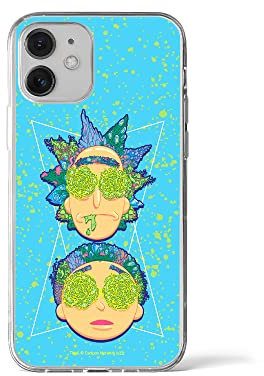 ERT GROUP custodia per cellulare per Iphone 12 Mini originale e con licenza ufficiale Rick and Morty, modello Rick & Morty 023 adattato in modo ottimale alla forma dello smartphone, custodia in TPU