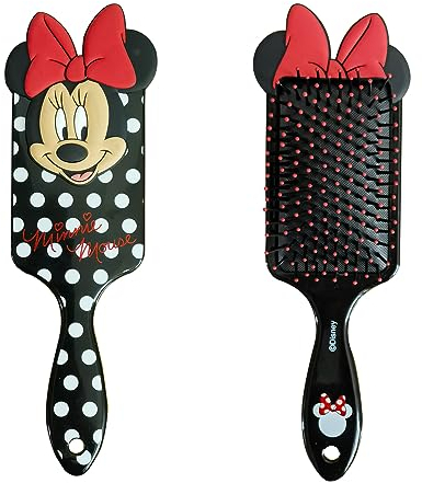 Minnie Haarbürste,Entwirrbürste geeignet für Locken & lange Haare von Damen,Herren & Kinder, Kopfhaut Massagebürste,Allround Bürste Haare für das tägliche Haarstyling–ohne Ziepen