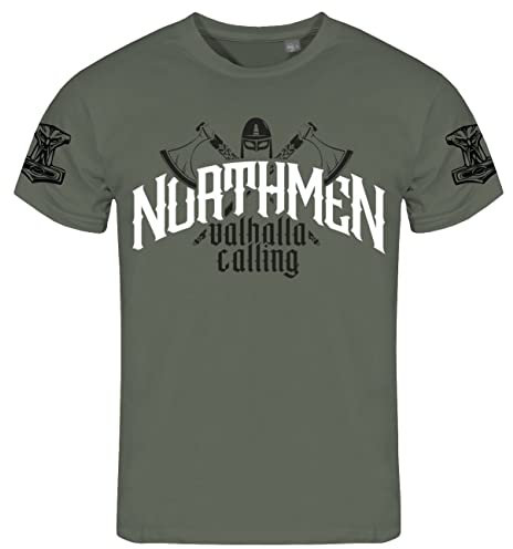 SONS OF ODIN Herren Tshirt Thors Hammer Northmen Valhalla Calling Größe S - 5XL