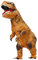 TO.BE.NO.1 Towards The First Aufblasbares Dinosaurier-Kostüm für Erwachsene, T-Rex, Dinosaurier-Kostüm, Erwachsene, lustig, Cosplay, Halloween, Braun