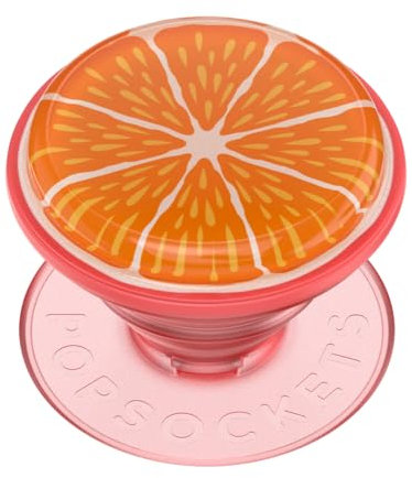 PopSockets: PopGrip - Support et Grip pour Smartphone et Tablette avec Un Top Interchangeable - Jelly Citrus