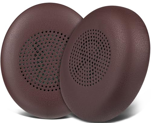 SOULWIT Ersatz Ohrpolster für Jabra Evolve2 65 (65MS 65UC USB)/Evolve2 40 (40UC 40MS USB)/Elite 45h On-Ear Wireless Headset, Ersatzpolster mit weicherem Protein-Leder