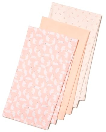 Amazon Essentials Mixte bébé Lot Langes pour Emmaillotage 107 x 107 cm