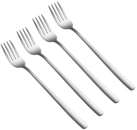 MOLUCKFU 4stücke Edelstahl Küchenutensilien Grillgabel Tafelgabel Bbq Gabel Obstgabel Besteck Für Abendessen Küche Partys Hochzeiten Restaurants Hotels