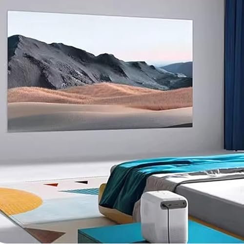 GFYHTN Tragbarer Bildschirm 60 100 Zoll Anti-Licht HD Projektionsleinwand Leicht Zu Reinigender, Drinnen & Draußen Beamer Leinwand(100inch-4:3)
