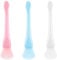 6Pcs Silicone Face Mask Applicator Soft Double-Ended Face Brush Flexible Facial Applicator Brushes Spatula Beauty Tool for Sleeping Mask Body Lotion (Pink, Blue, White)