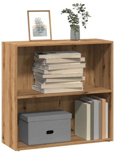 Myheimly Bücherregal Standregal Aktenregal Wandregal Raumteiler Regal Raumtrenner Büroregal Mehrzweckregal Artisan-Eiche 80x30x77 cm Holzwerkstoff