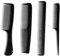 4 Stück Breiter Zahnkamm Kit, Profi Friseur Kamm, Barbier Haarstyling Salon Lockenkamm Hitzebeständiger Antistatischer Carbon Kamm, Hair Comb für Männer und Frauen,kamm männer,Kamm,haarkamm