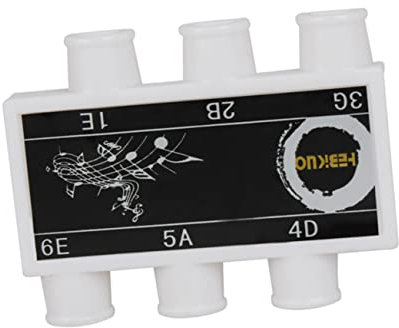 Milisten Stimmwirbel für Akustikgitarre, Stimmgerät, Clip, universal, 6 Löcher, Stimmgerät, Folk-Gitarre, Stimmgerät, Einstellwerkzeug, Stimmgerät für Musikinstrumente