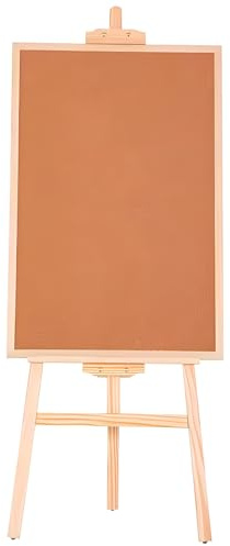 HDYZJQ Rouleau de Liege Grand Tableau d'affichage en liège, Tableau d'affichage sur Pied avec Support, Tableau d'affichage Double Face pour Coller des Notes, des Photos, des horaires, avec punaises | 18x24in(45x60cm)