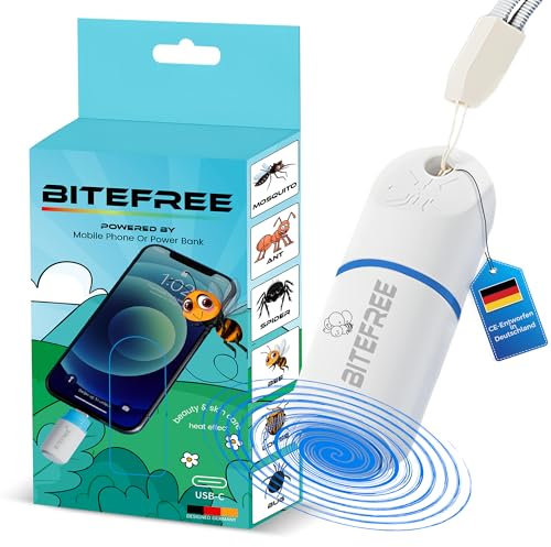 BITEFREE® Beauty & Care-Stick | CE-geprüftes Gerät mit sanfter Wärmetechnologie | Ohne Batterien – Sofort einsatzbereit | USB-C für Android & iPhone 15/16 | Keine App notwendig