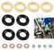 16 Stück Diesel Einspritzdüsen O Ringe Kit, Diesel Einspritzdüsen Dichtungen Unterlegscheiben Kit, O Ringe Kit für Einspritzdüsen, Einspritzdüse Dichtungssatz, Diesel Einspritzdüsen Reparatursatz