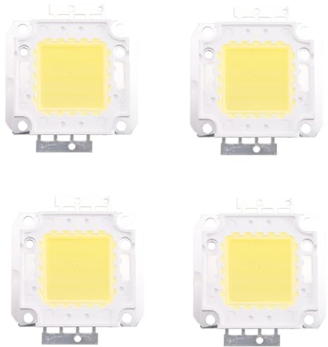 MVOSJFIE 4X High Power 30W LED Chip Bulb Light Lamp DIY White 2200Lm 6500K