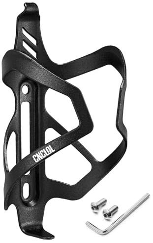 CNCLOL Portabidones de Bicicleta,Soporte Agua Bicicleta,Portabidon MTB-Aluminio Soporte Botella,Ultraligeros Portabotellas Bici para Carreteras,Montaña Porta bidón,Negro/Rojo/Azul/Naranja/Morado