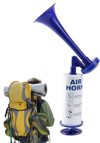 Handlufthorn 120 DB – Superlauter Manueller Geräuscherzeuger Für Sportveranstaltungen, Bootfahren, Wandern Und Abschlussfeiern | Wiederverwendbarer Pumpenalarm Für Camping, Jagd, Kajakfahren, Radfahre