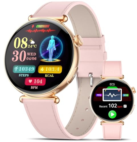 2026 Neu Smartwatch Damen mit EKG/Blutdruck/Menstruationszyklus/Schlaf