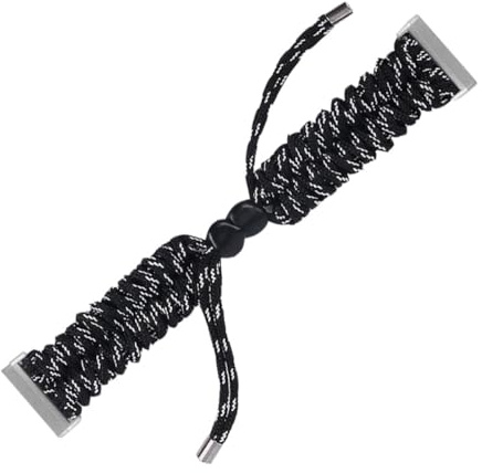 LIFKICH 3 Uhrenarmband Paracord Schnellverschluss Armband Verstellbar Schwarz Weiß Smartwatch Zubehör