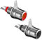 BestPlug Lot de 2 connecteurs RCA audio RCA 1 rouge et 1 noir femelle encastrable