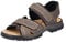 Rieker Homme Sandales 25051,Monsieur Sandales de Trekking,Sandales d'outdoor,Sandales de Sport,Double Fermeture Velcro,tabak/27,40 EU / 6.5 UK