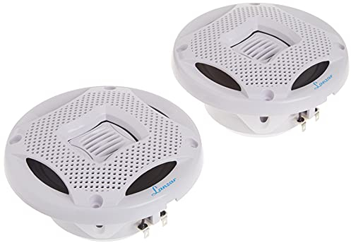Lanzar AQ5CXW - Altavoz marino (2 canales, 400 W, 13,3 cm/5,25 pulgadas), color blanco