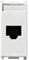 Vimar 14339.6 Plana Presa RJ45 Netsafe Cat 6, non schermata, cablaggio universale T568A/B, 8 contatti, UTP 110