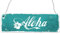 Interluxe Shabby Vintage Holzschild ALOHA Willkommensschild Eingang Tür Sommer Urlaub Meer